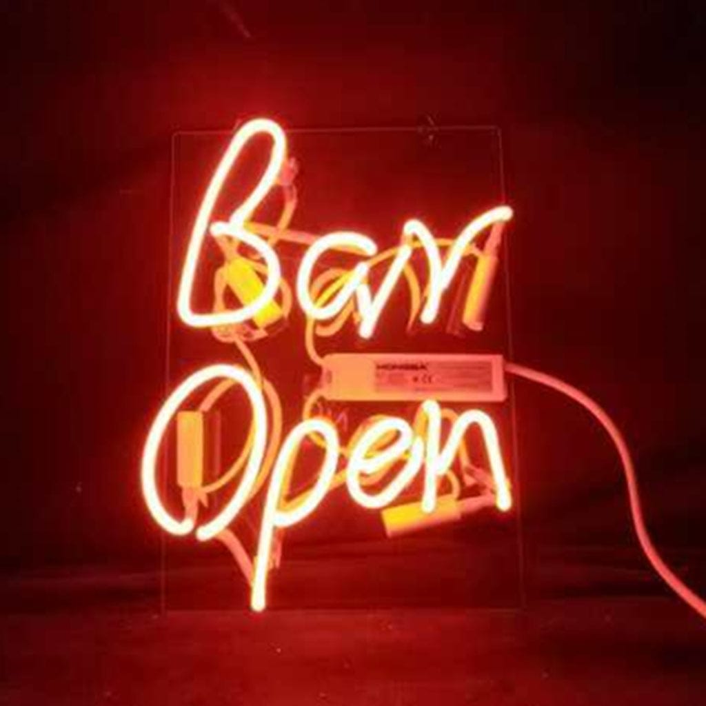 Neon Signs Land Neon Signs Bar Open Neon Light Sign