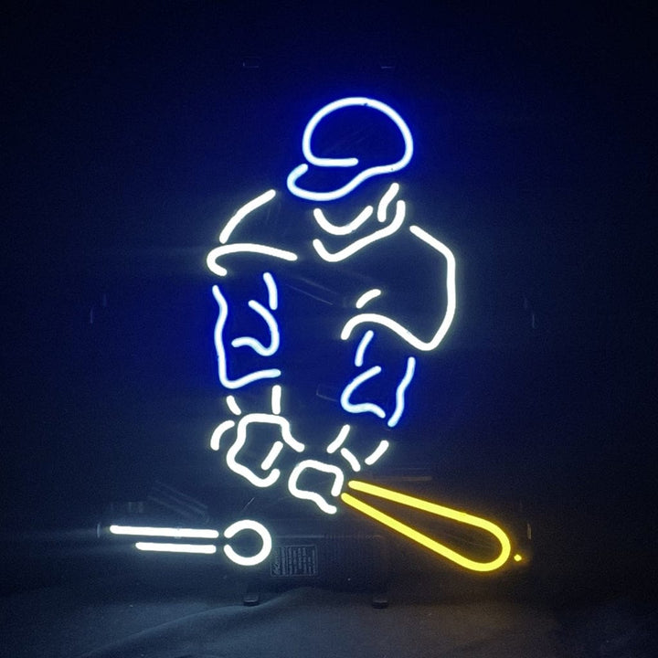 Neon Signs Land Neon Signs Baseball Player Neon Light Sign