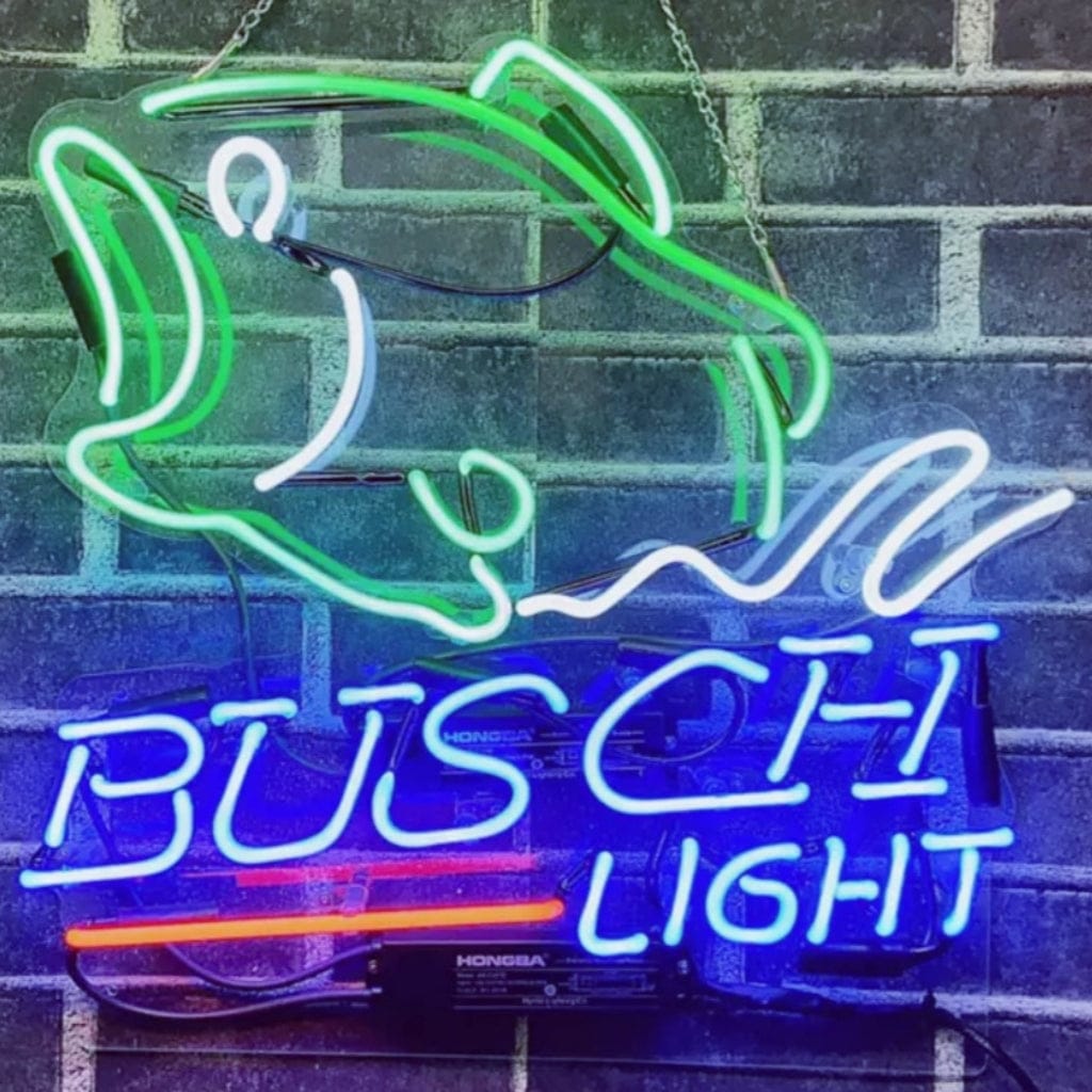 Neon Signs Land Neon Signs Bass Fish Busch Light Neon Signs