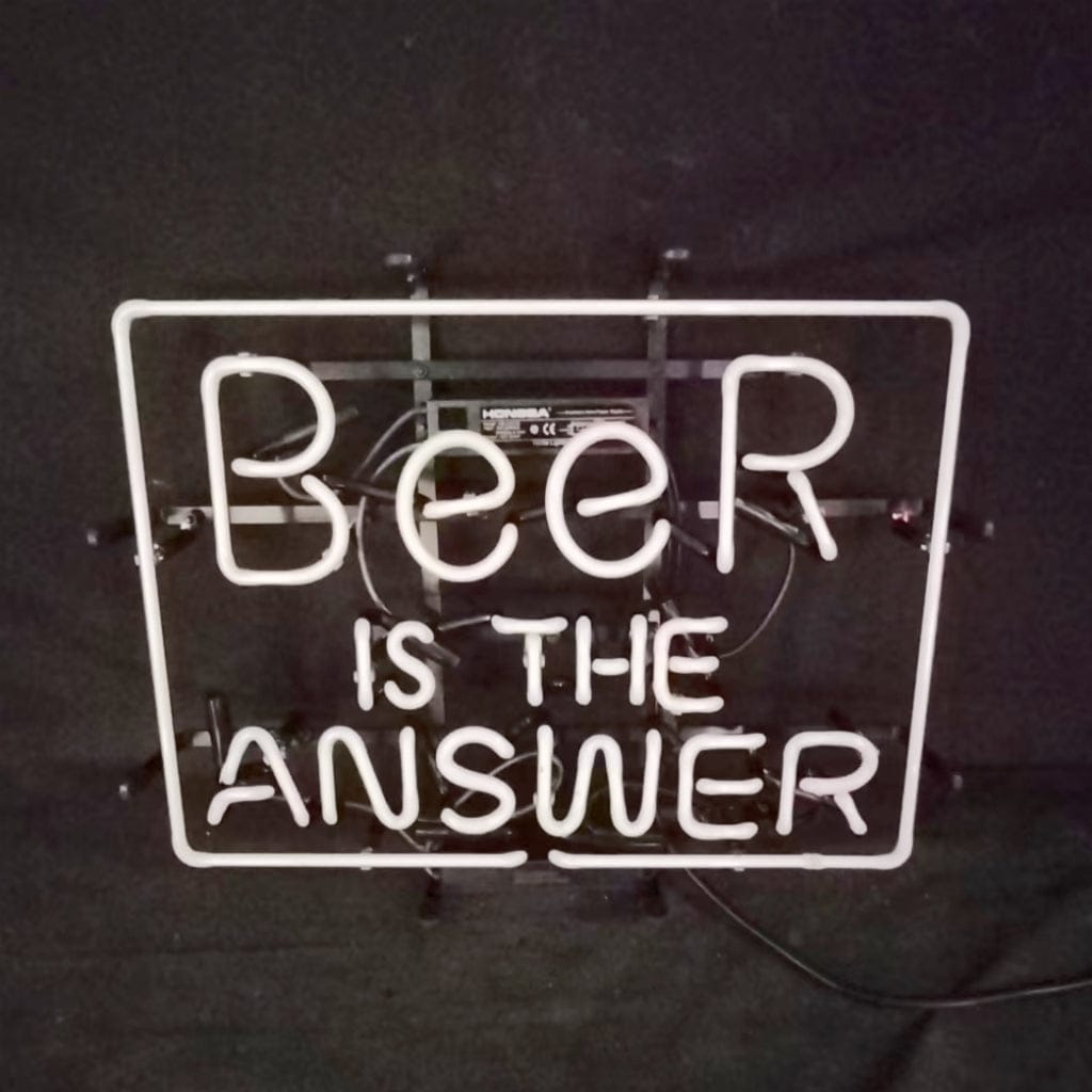 Neon Signs Land Neon Signs Beer is the Answer Neon Light Sign