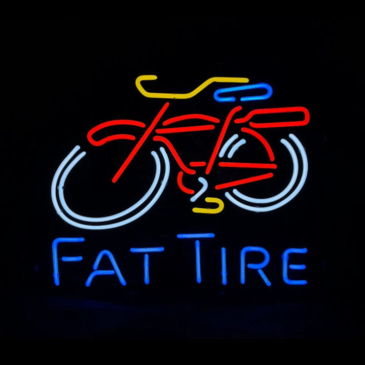 Neon Signs Land Neon Signs Blue Fat Tire Bicycle Bike Neon Signs Light