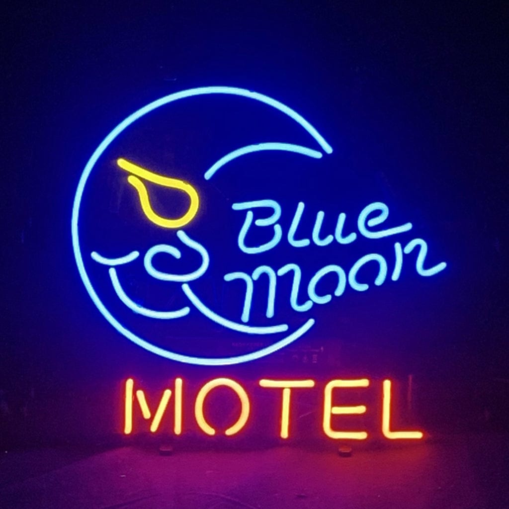 Neon Signs Land Neon Signs Blue Moon Motel Neon Sign Light