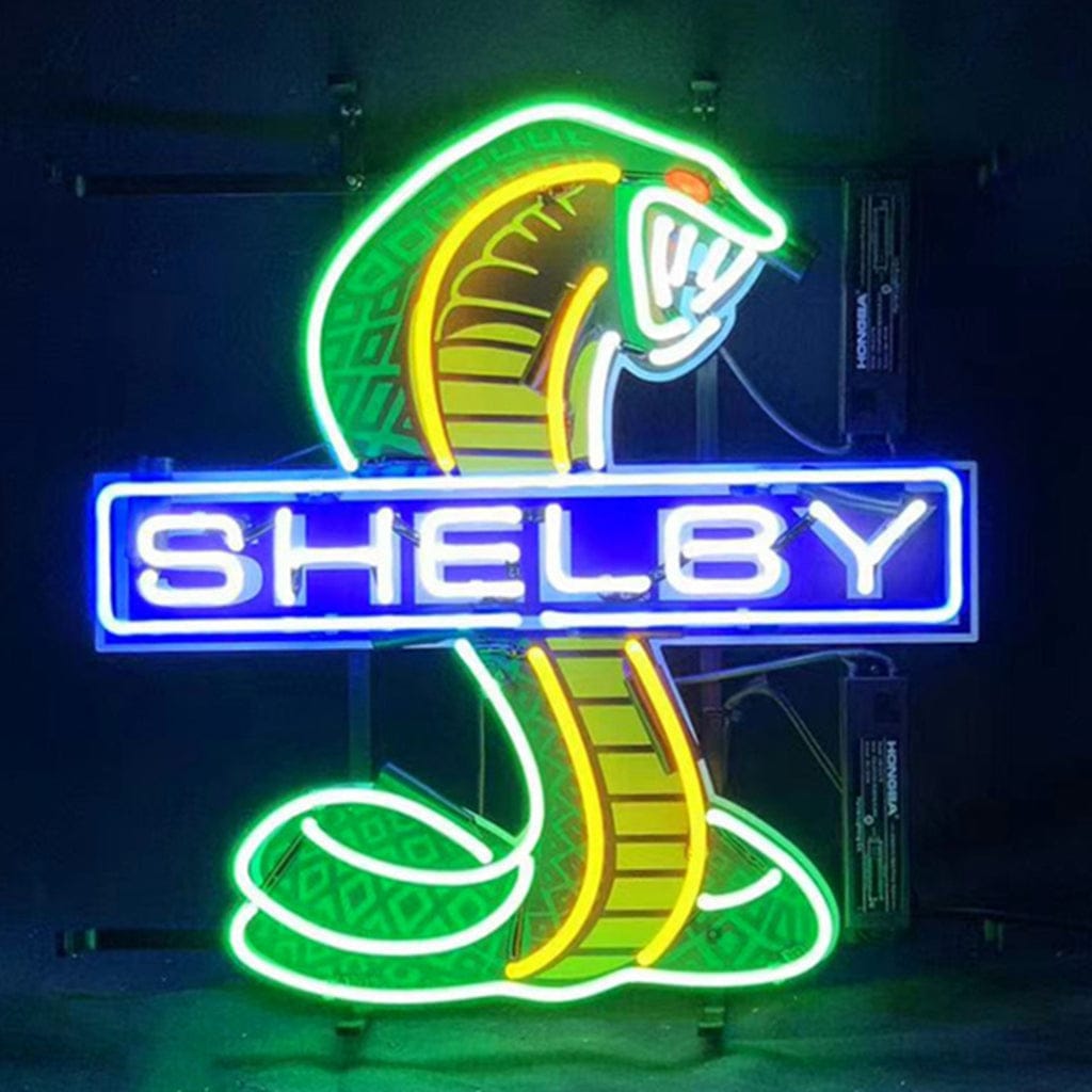 Neon Signs Land Neon Signs Blue Shelby Auto Car Green Cobra Neon Light Sign