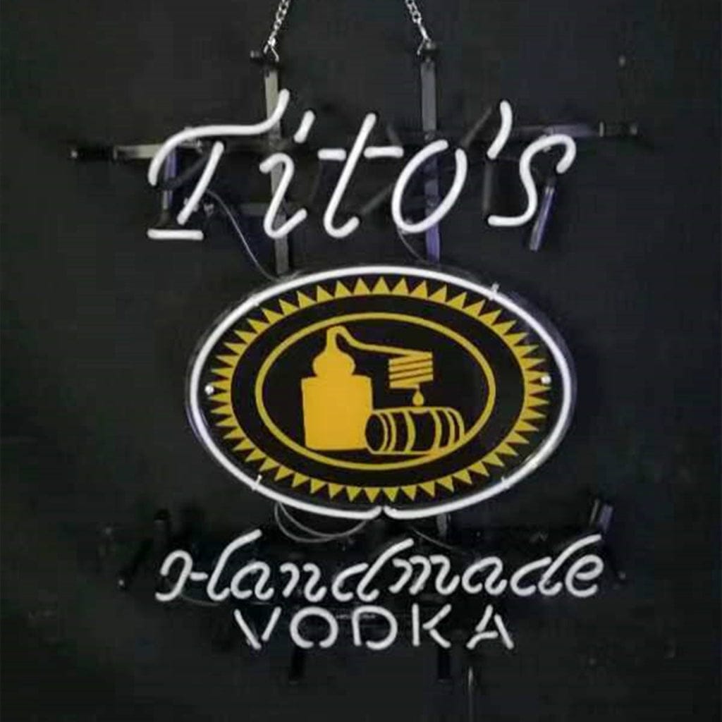 Neon Signs Land Neon Signs Blue Tito's Handmade Vodka Neon Signs Light