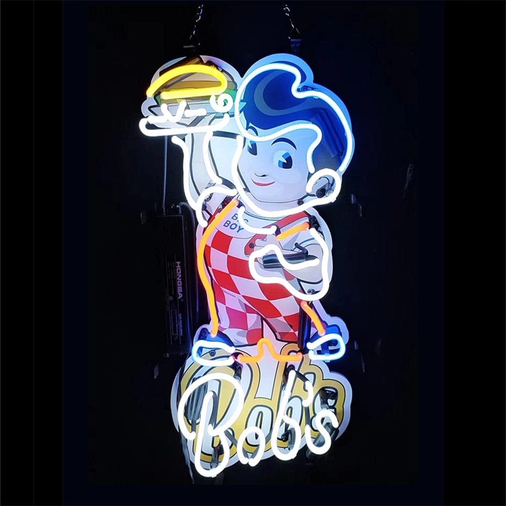 Neon Signs Land Neon Signs Bob's Big Boy White Neon Signs Light