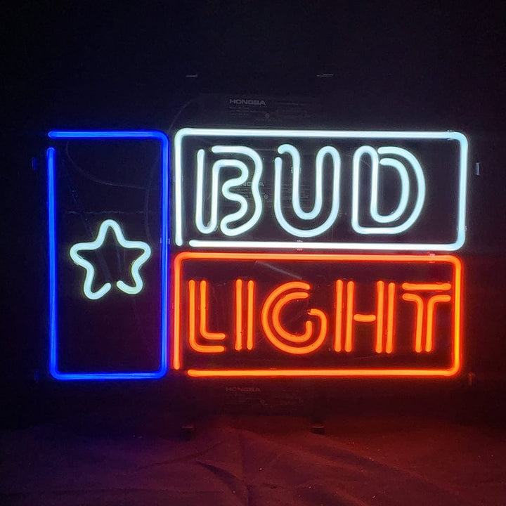 Neon Signs Land Neon Signs Bud Light Star Beer Neon Light Sign