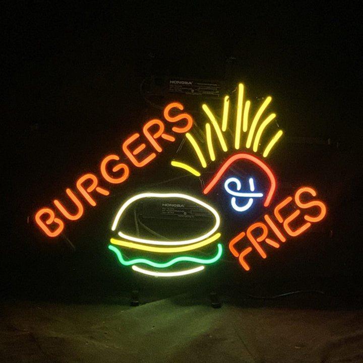 Neon Signs Land Neon Signs Burgers Fries Neon Signs Light