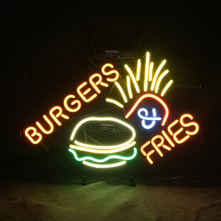 Neon Signs Land Neon Signs Burgers Fries Neon Signs Light