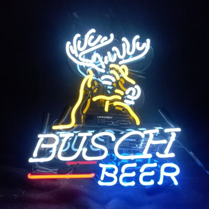 Neon Signs Land Neon Signs Busch Light Deer Stag Head Neon Signs Light