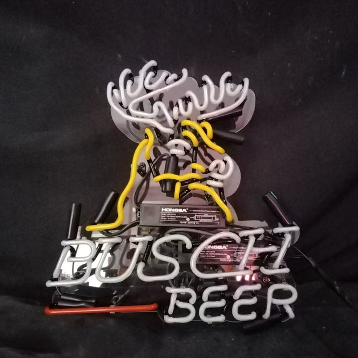 Neon Signs Land Neon Signs Busch Light Deer Stag Head Neon Signs Light