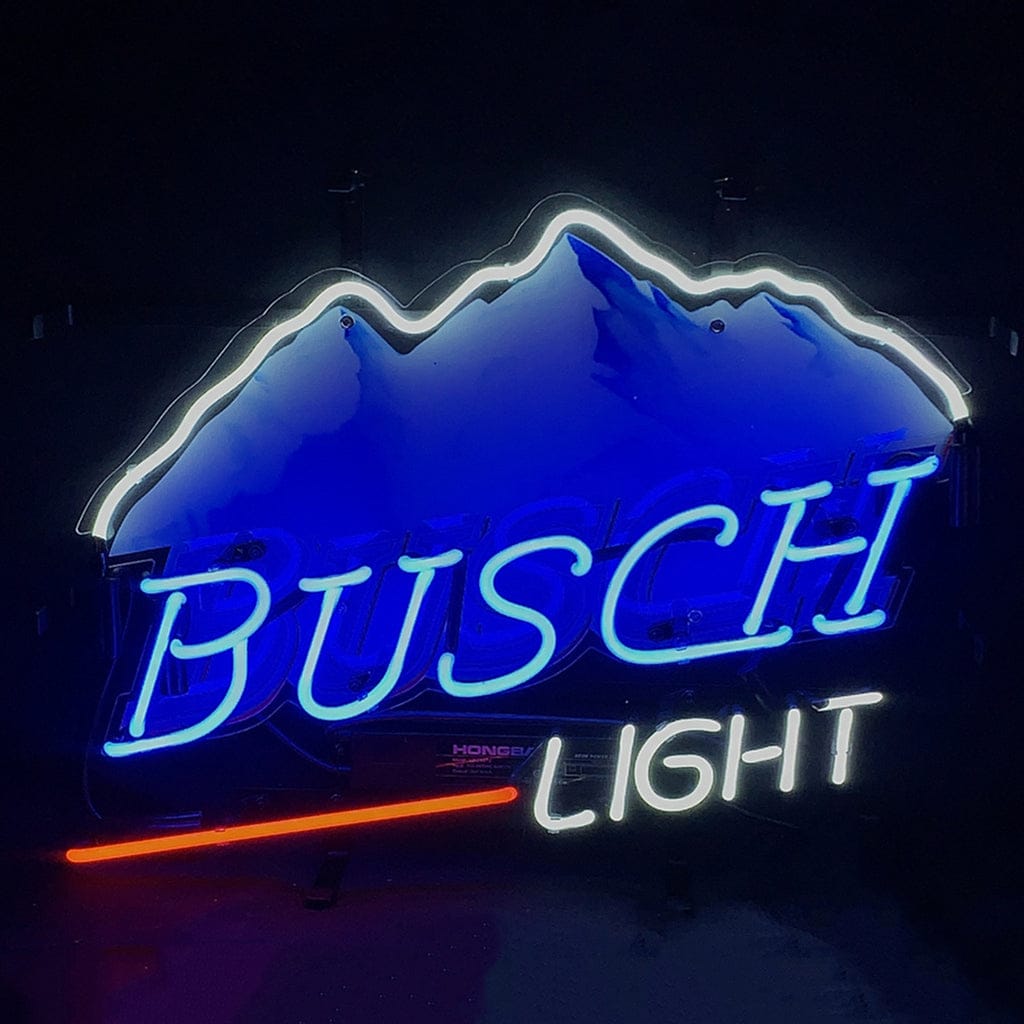 Neon Signs Land Neon Signs Busch Light Snow Mountain Beer Neon Signs Light
