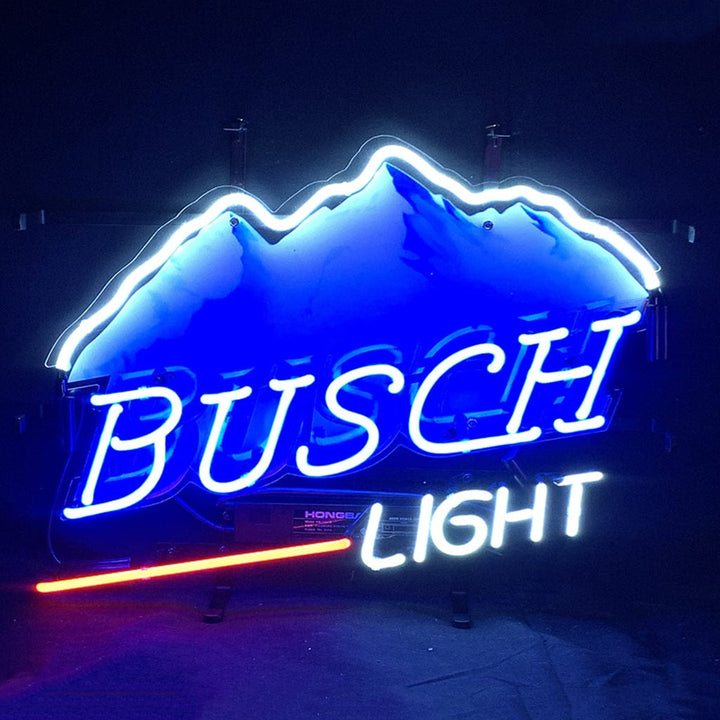 Neon Signs Land Neon Signs Busch Light Snow Mountain Beer Neon Signs Light