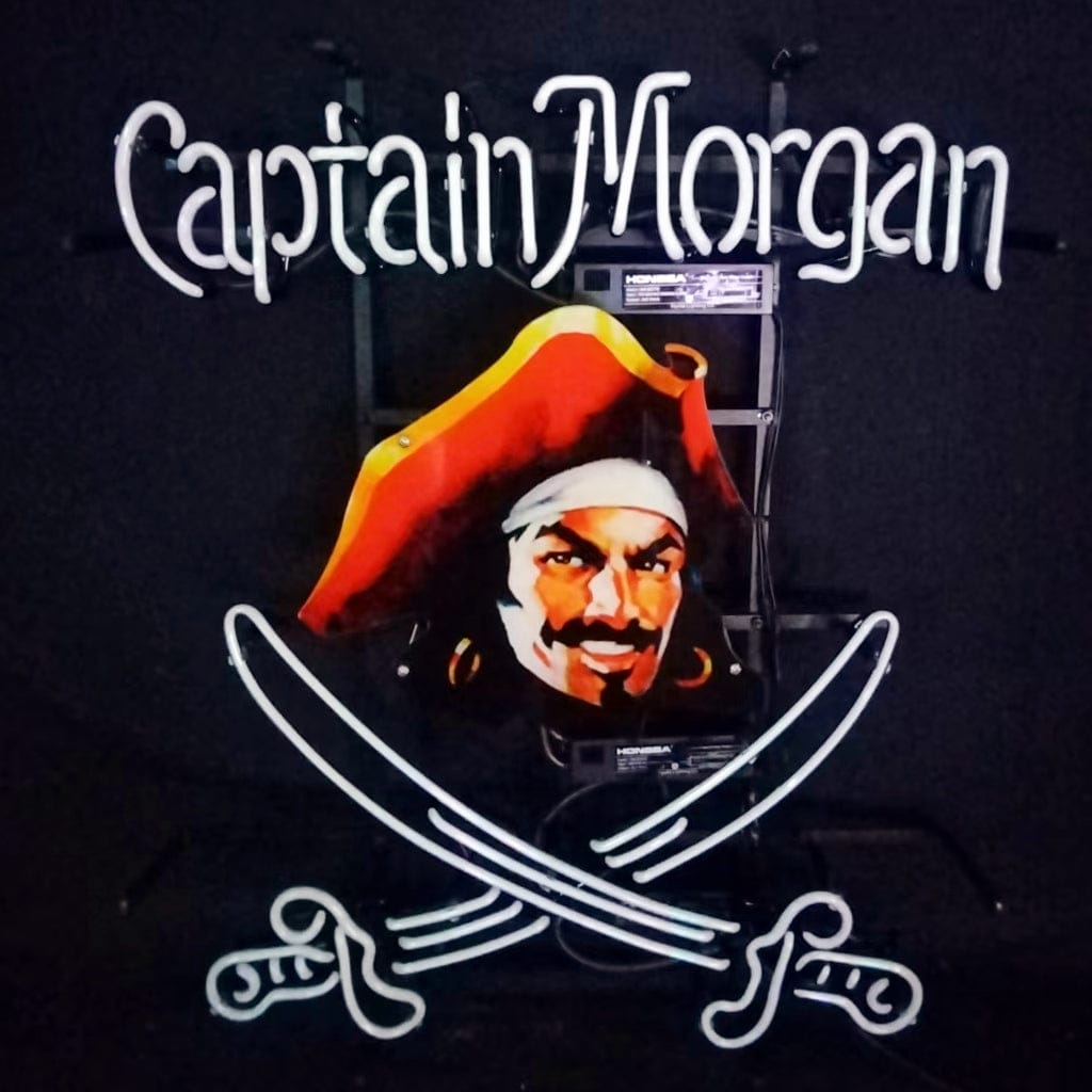 Neon Signs Land Neon Signs Captain Morgan Sabre Rum Neon Signs