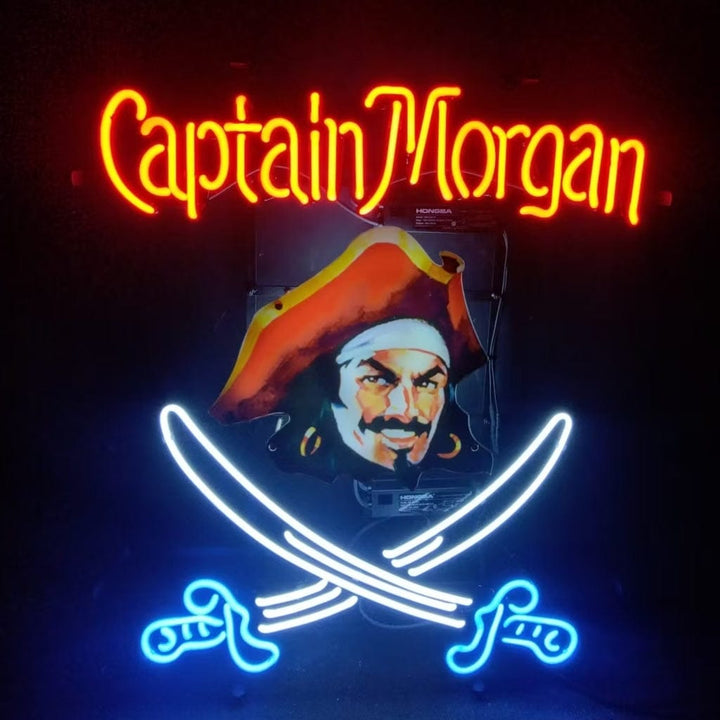 Neon Signs Land Neon Signs Captain Morgan Sabre Rum Neon Signs