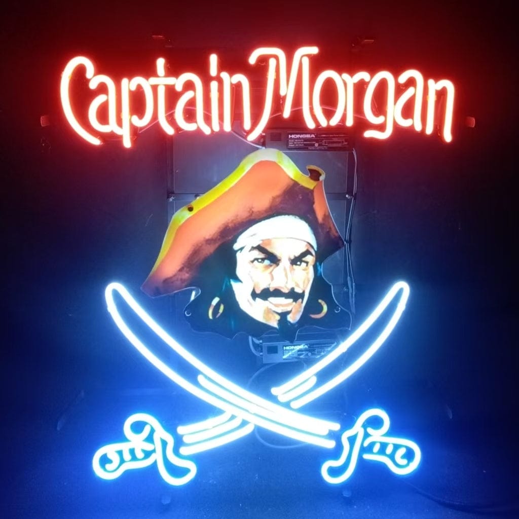 Neon Signs Land Neon Signs Captain Morgan Sabre Rum Neon Signs
