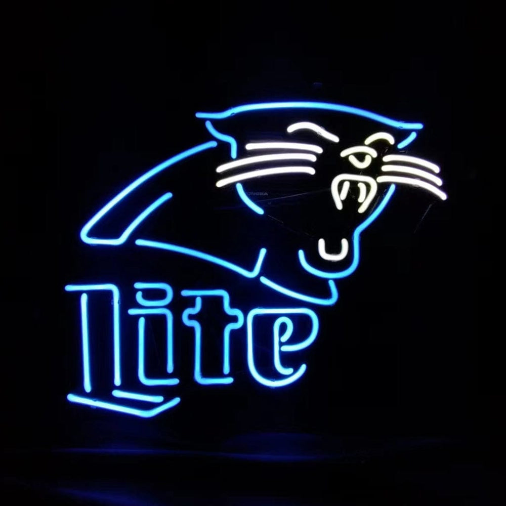 Neon Signs Land Neon Signs Carolina Panthers Miller Lite Neon Signs