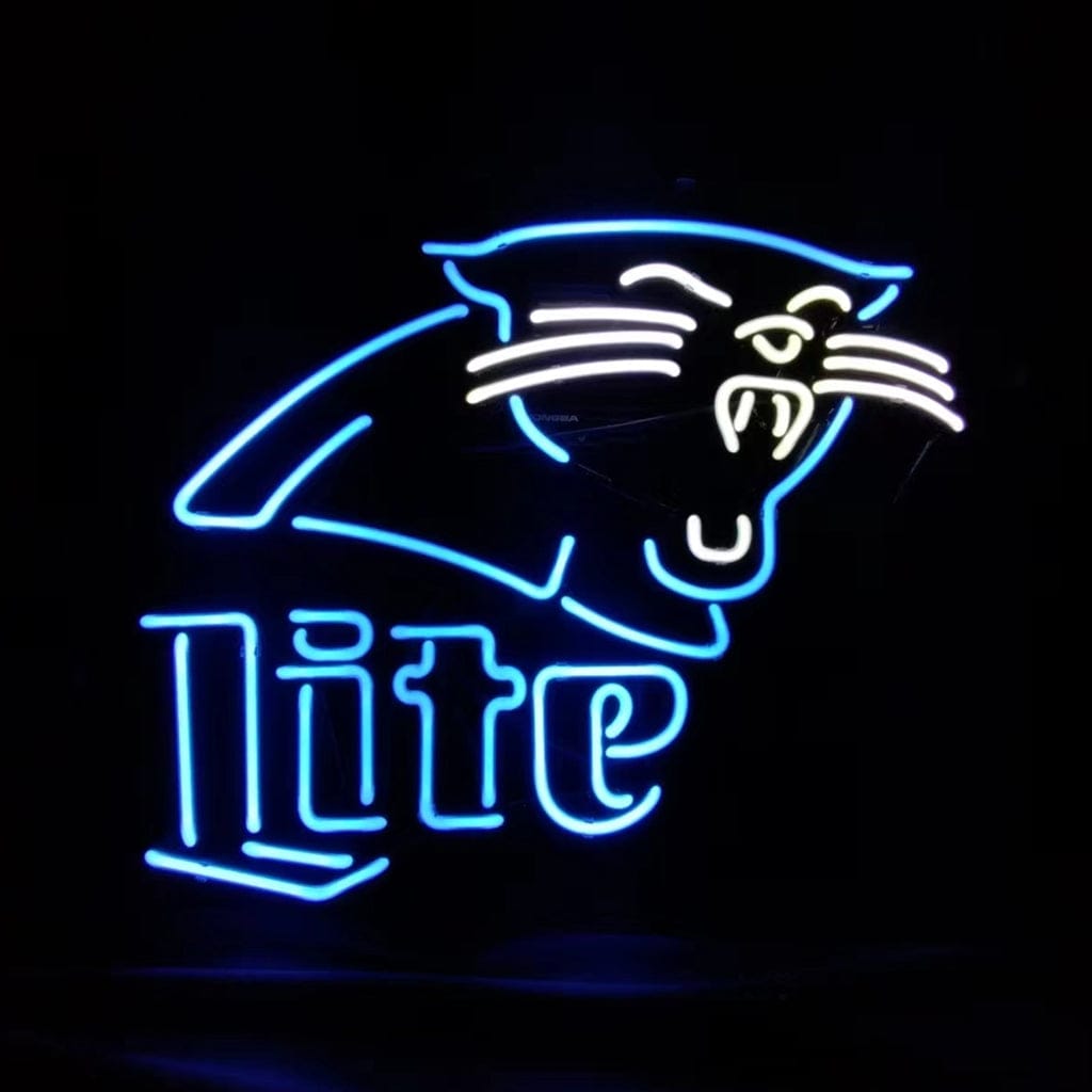Neon Signs Land Neon Signs Carolina Panthers Miller Lite Neon Signs
