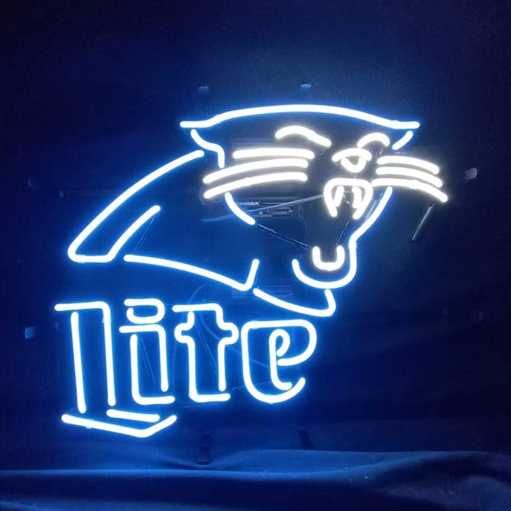 Neon Signs Land Neon Signs Carolina Panthers Miller Lite Neon Signs