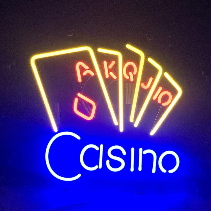 Neon Signs Land Neon Signs Casino Poker Neon Sign Light