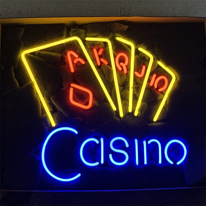 Neon Signs Land Neon Signs Casino Poker Neon Sign Light