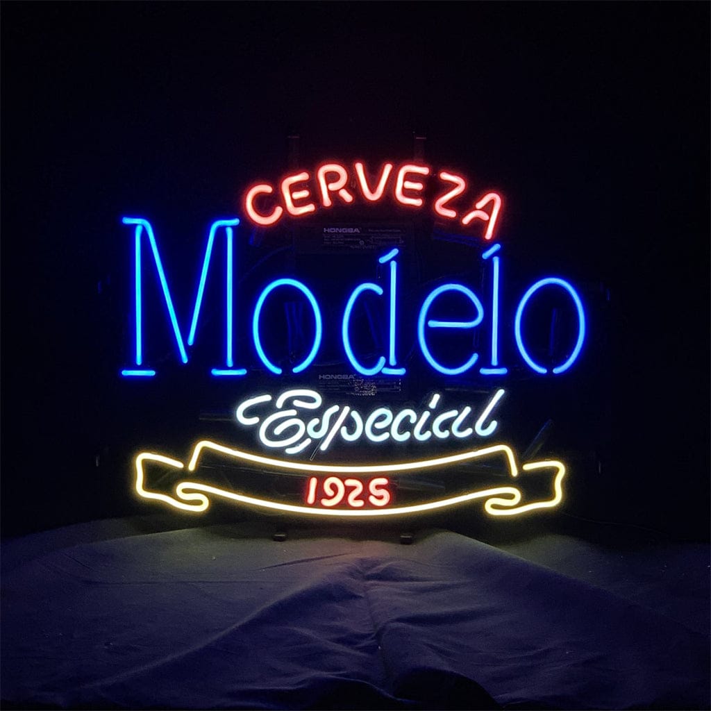 Neon Signs Land Neon Signs Cerveza Modelo Especial 1925 Beer Logo Neon Sign Light