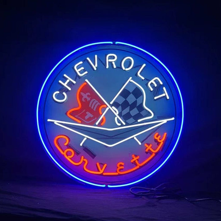 Neon Signs Land Neon Signs Chevrolet Corvette Auto Car Neon Signs