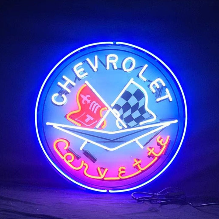 Neon Signs Land Neon Signs Chevrolet Corvette Auto Car Neon Signs
