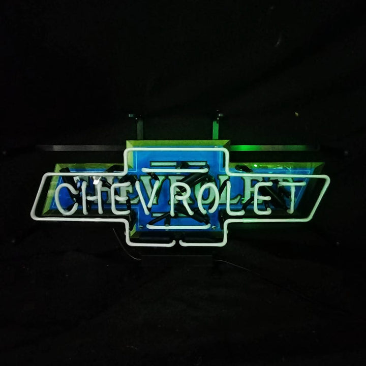 Neon Signs Land Neon Signs Chevrolet Font Classic Bowtie Logo Neon Signs