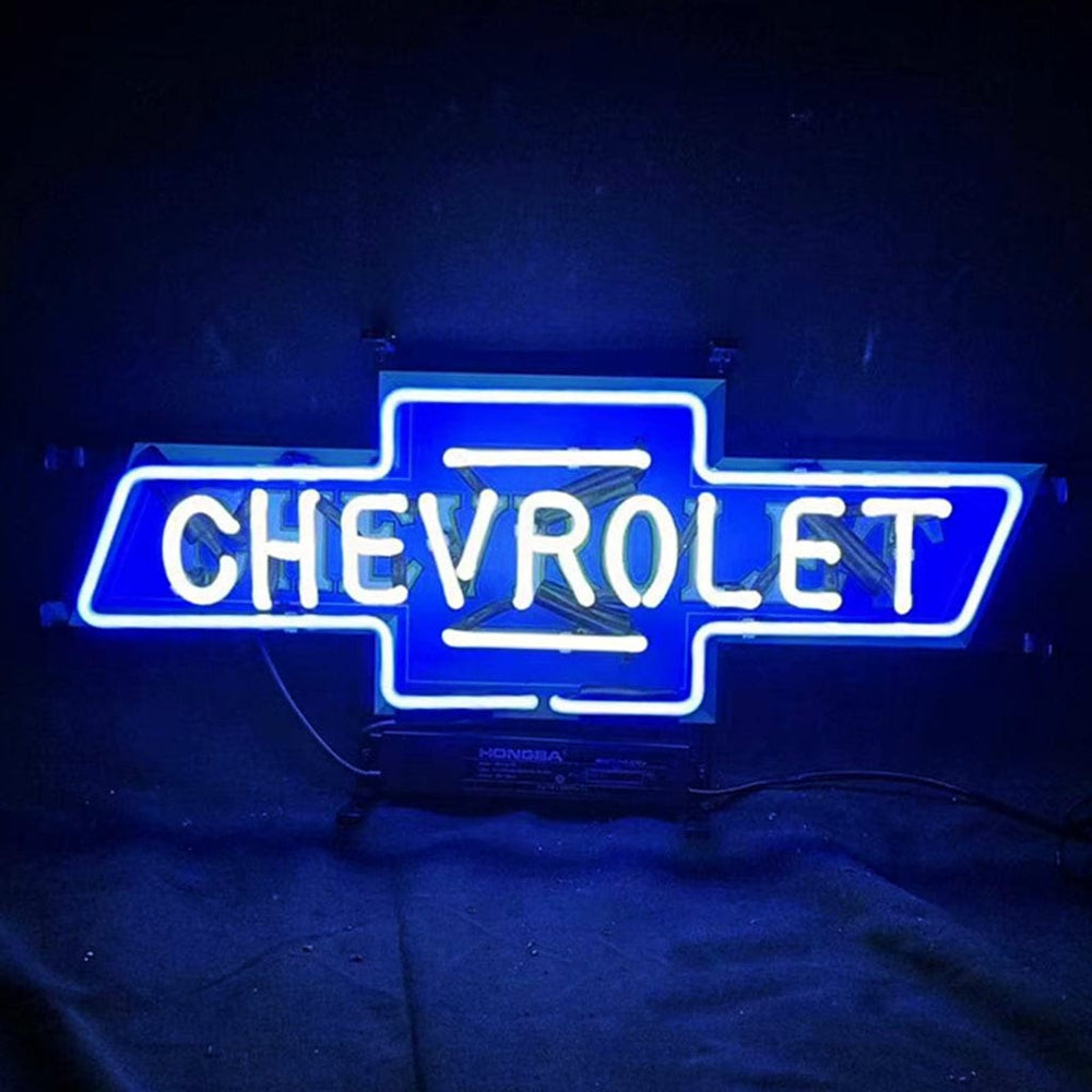 Neon Signs Land Neon Signs Chevrolet Font Classic Bowtie Logo Neon Signs