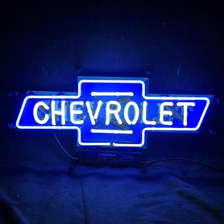 Neon Signs Land Neon Signs Chevrolet Font Classic Bowtie Logo Neon Signs