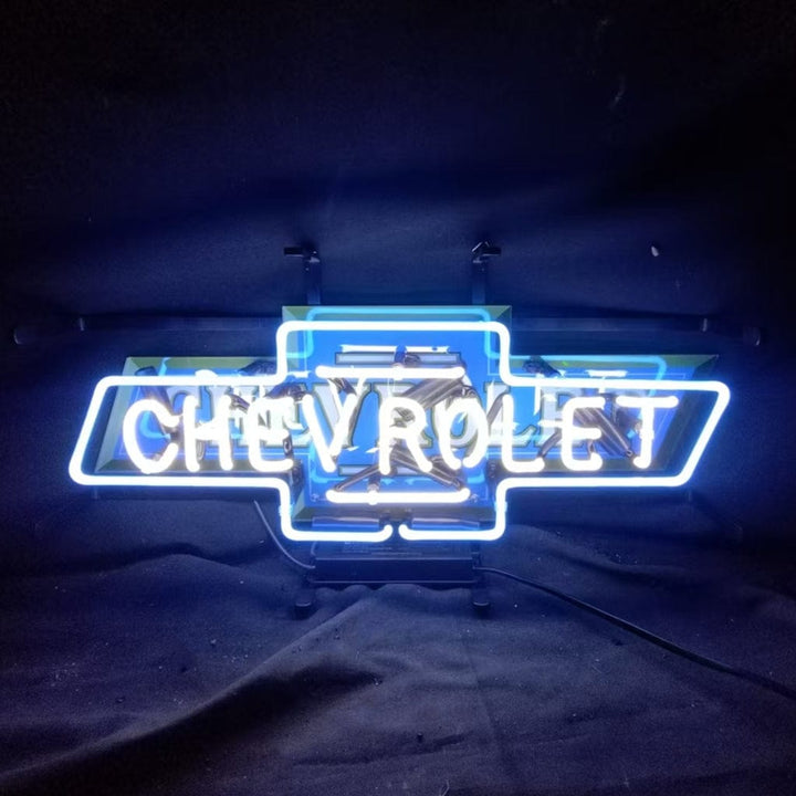 Neon Signs Land Neon Signs Chevrolet Font Classic Bowtie Logo Neon Signs