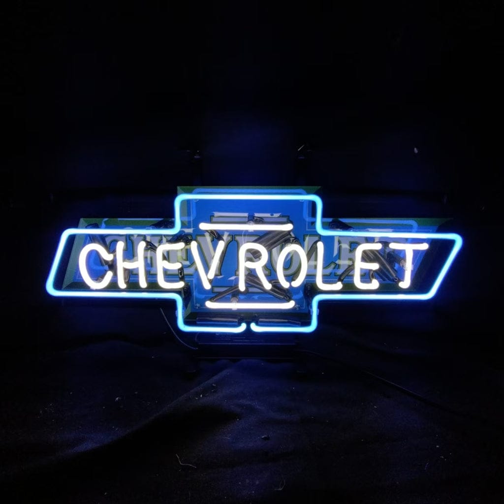 Neon Signs Land Neon Signs Chevrolet Font Classic Bowtie Logo Neon Signs