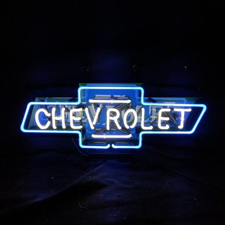 Neon Signs Land Neon Signs Chevrolet Font Classic Bowtie Logo Neon Signs