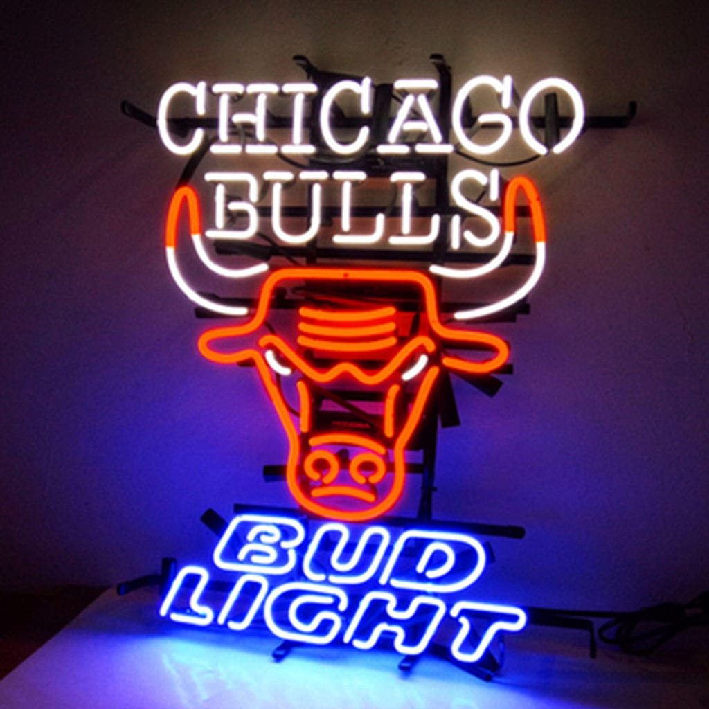 Neon Signs Land Neon Signs Chicago Bulls Bud Light Neon Sign Light