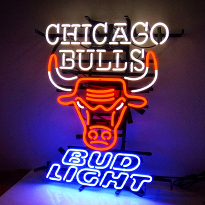 Neon Signs Land Neon Signs Chicago Bulls Bud Light Neon Sign Light