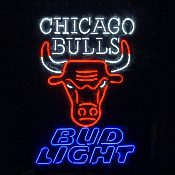 Neon Signs Land Neon Signs Chicago Bulls Bud Light Neon Sign Light
