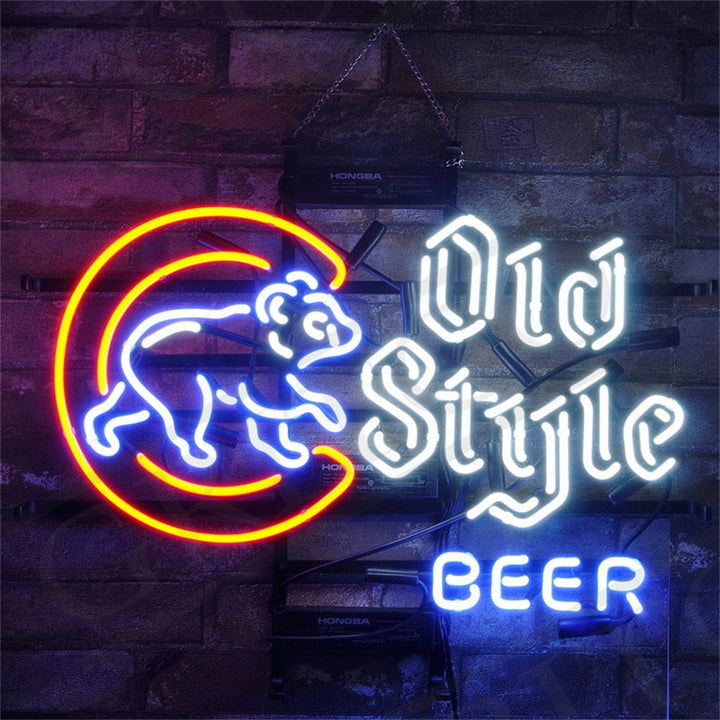 Neon Signs Land Neon Signs Chicago Cubs Old Style Beer Neon Signs Light
