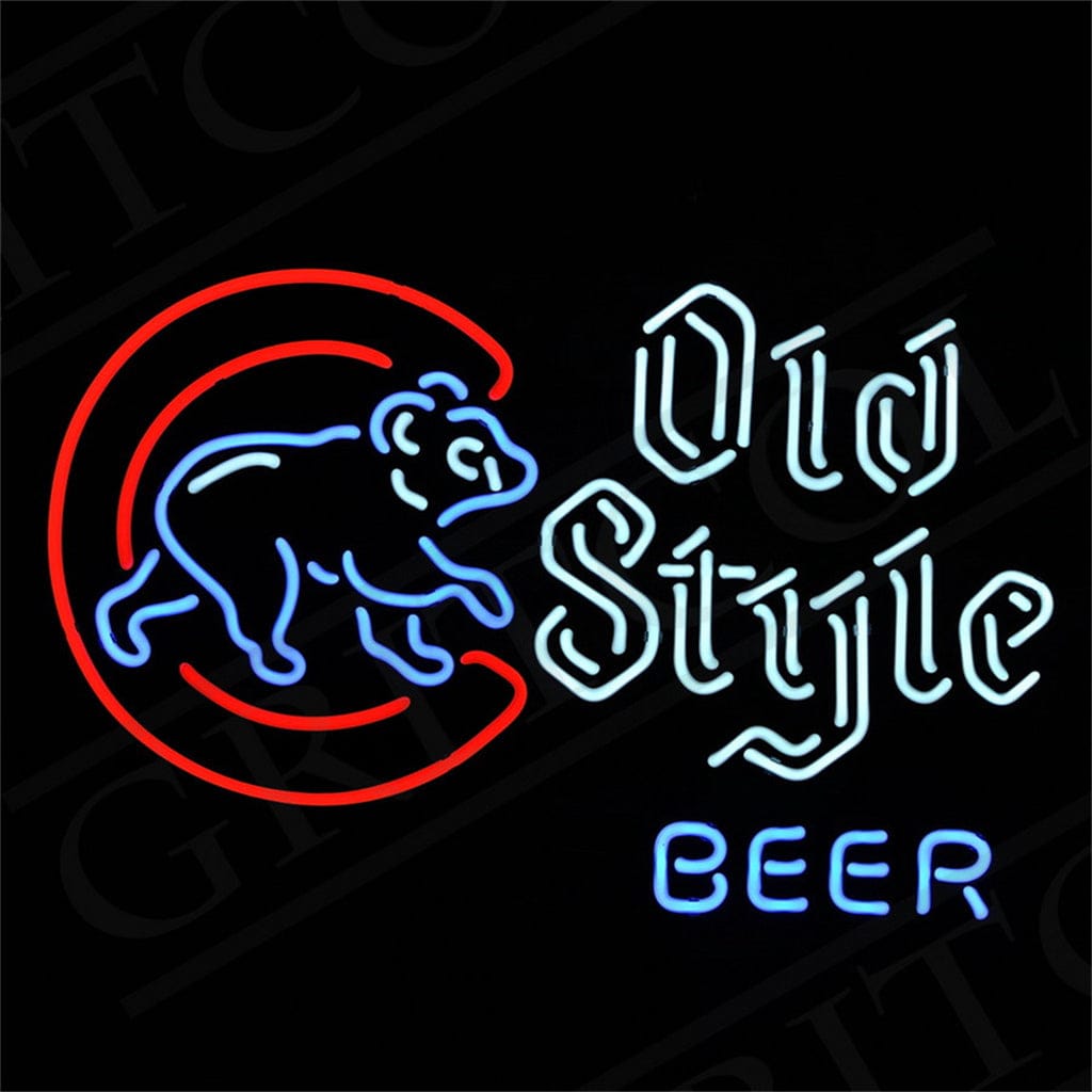 Neon Signs Land Neon Signs Chicago Cubs Old Style Beer Neon Signs Light