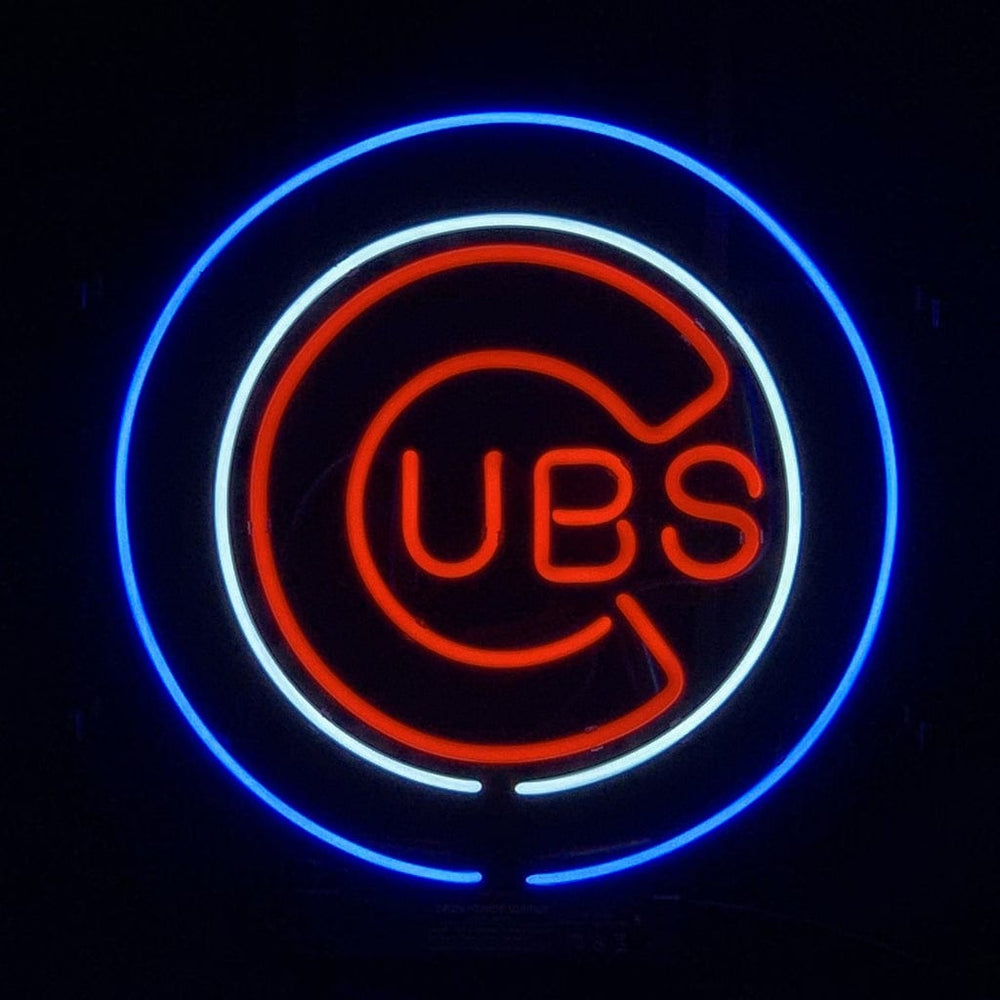 Neon Signs Land Neon Signs Chicago Cubs UBS Baseball Logo Neon_Signs