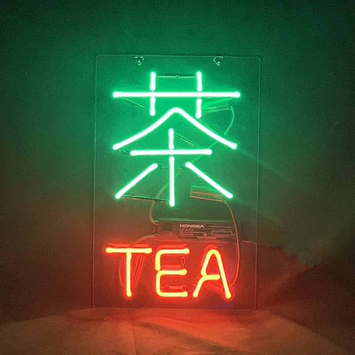 Neon Signs Land Neon Signs Chinese Characters Tea Neon Signs