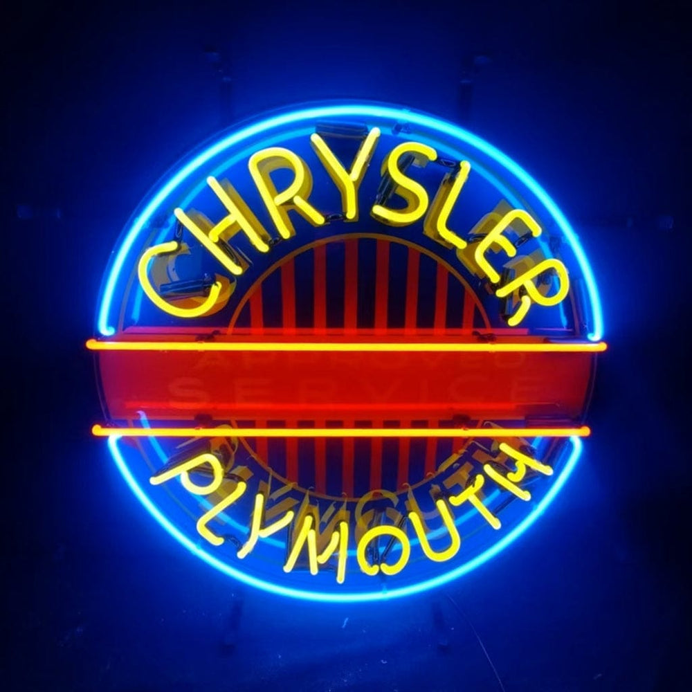Neon Signs Land Neon Signs Chrysler Plymouth Auto Car Logo Neon Signs