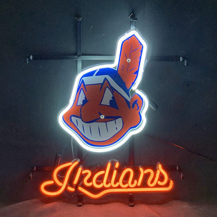Neon Signs Land Neon Signs Cleveland Indians Sport Logo Neon Signs