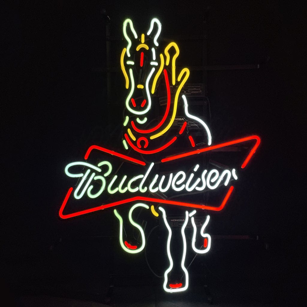 Neon Signs Land Neon Signs Clydesdale Horse Budweiser Neon Light Sign