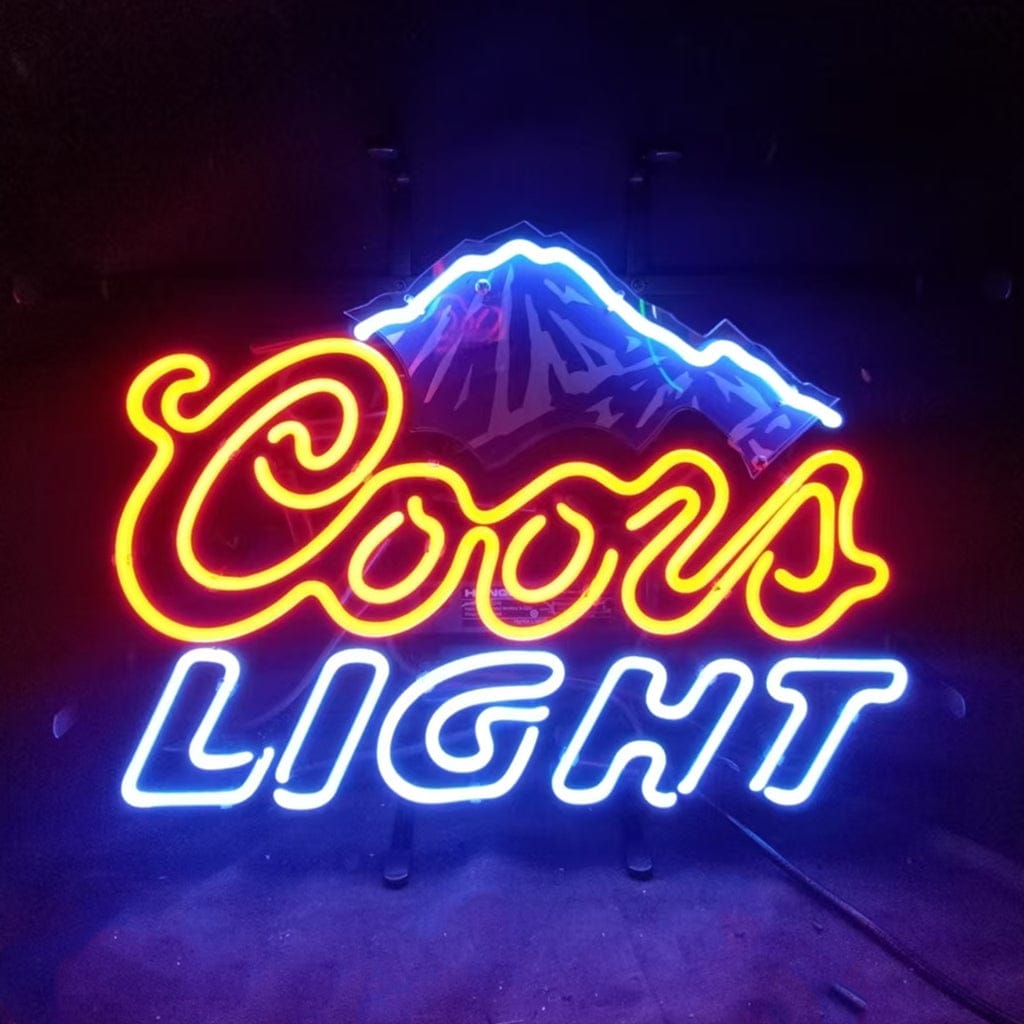 Neon Signs Land Neon Signs Coors Light Beer Outline Neon Signs