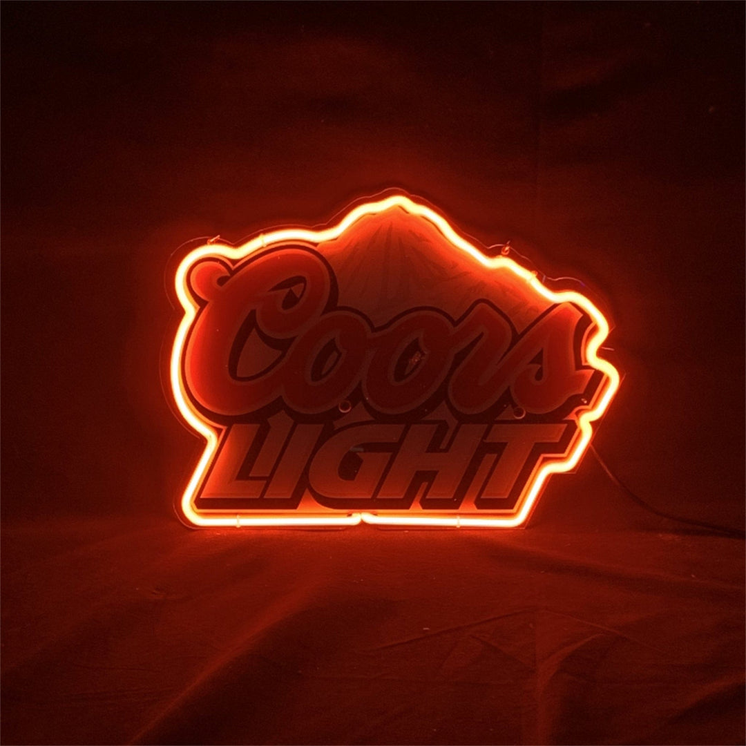 Neon Signs Land Neon Signs Coors Light Neon Sign Outline with UV-printed
