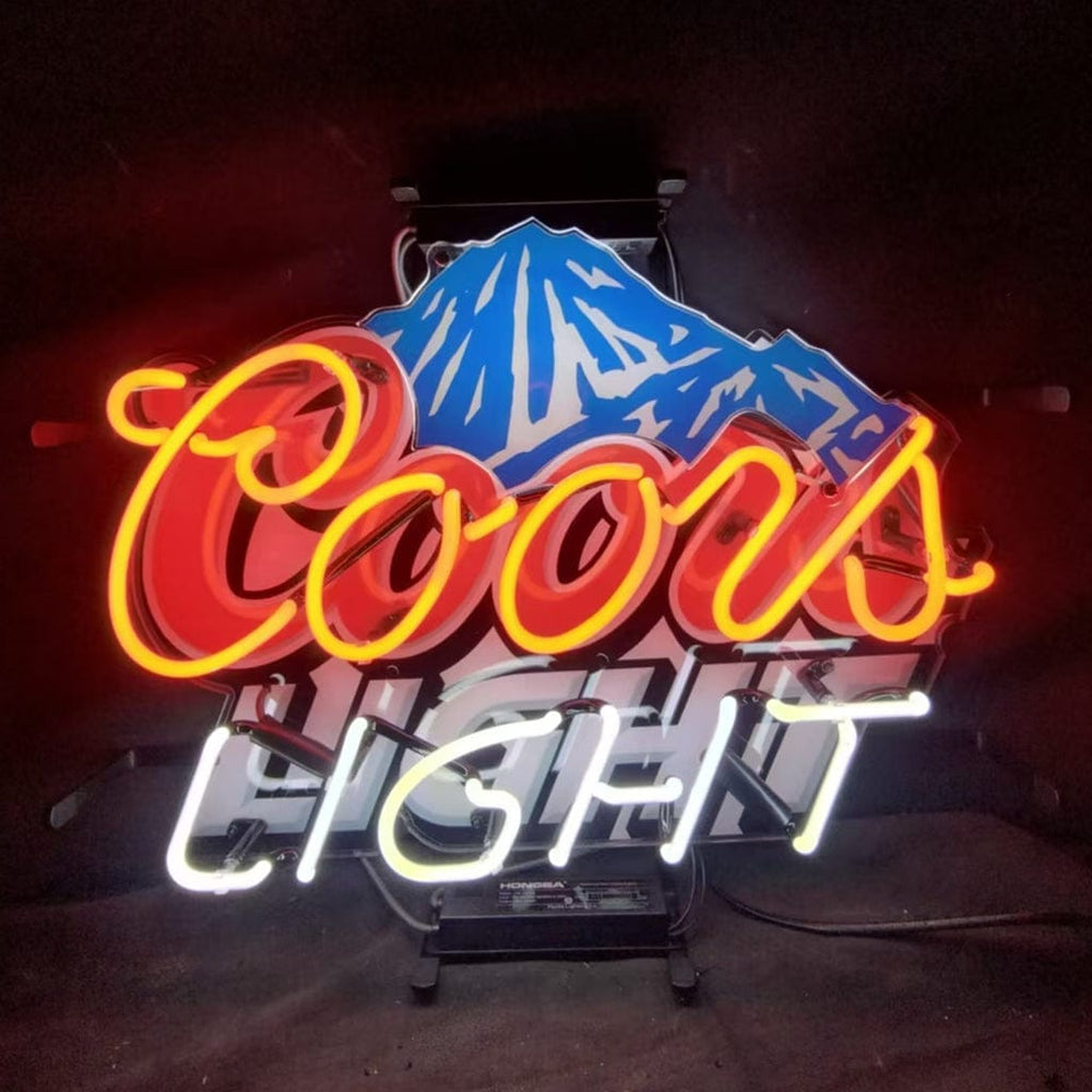 Neon Signs Land Neon Signs Coors Light with Snow Mountain Logo Neon Signs