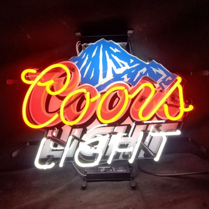 Neon Signs Land Neon Signs Coors Light with Snow Mountain Logo Neon Signs