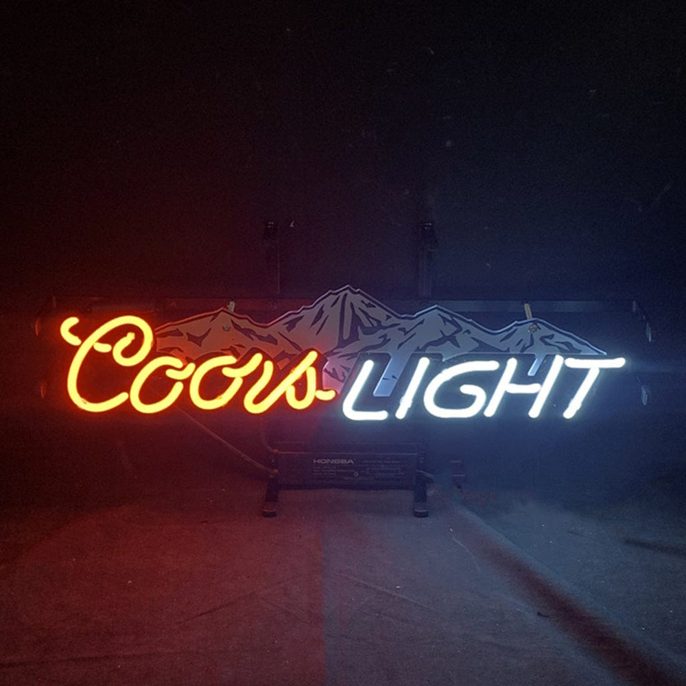 Neon Signs Land Neon Signs Coors Light with Snow Mountain Neon Signs