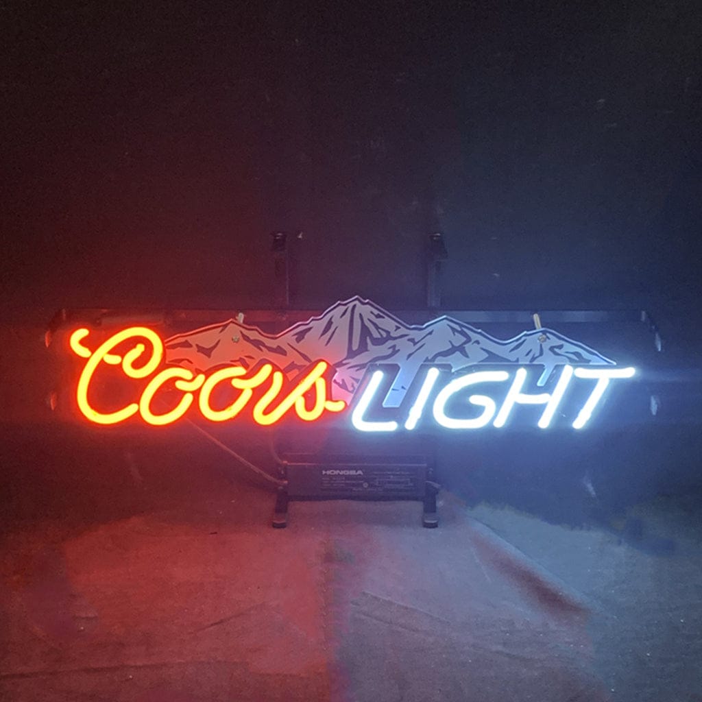 Neon Signs Land Neon Signs Coors Light with Snow Mountain Neon Signs