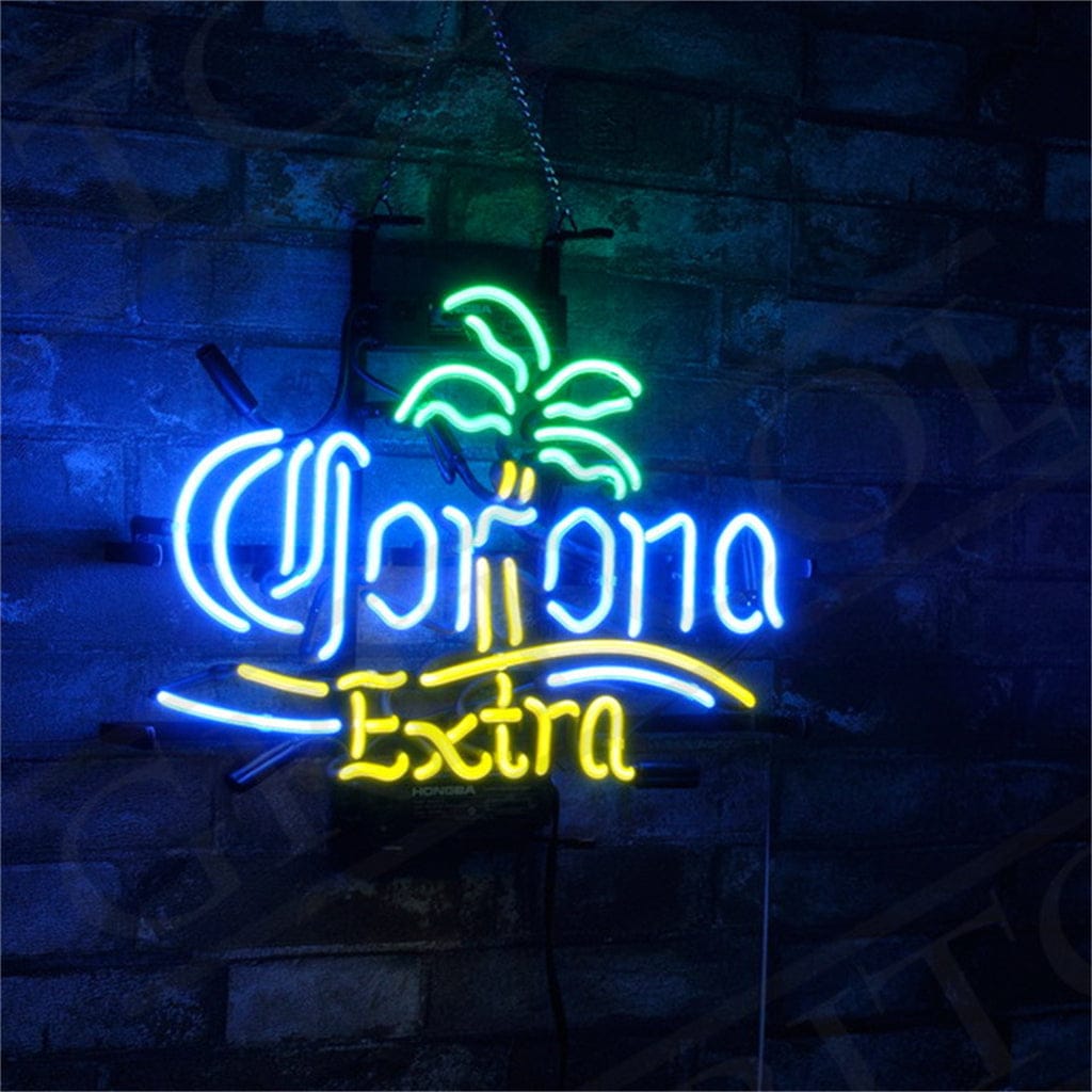 Neon Signs Land Neon Signs Corona Extra Beer Palm Tree Neon Signs